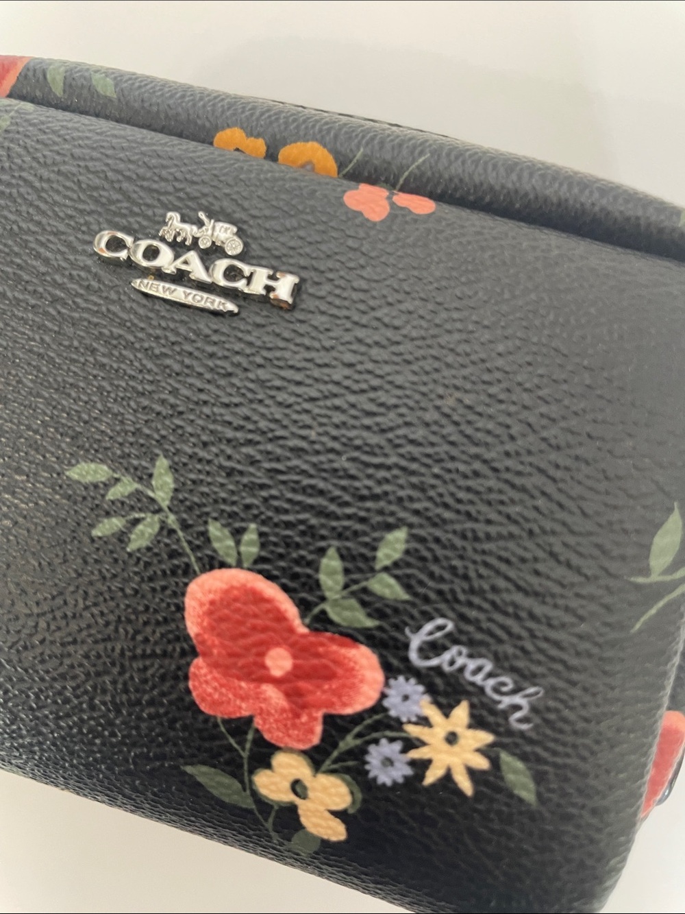 Coach Mini Boxy Cosmetic Case | Pouch Wildflower - Picture 6 of 10